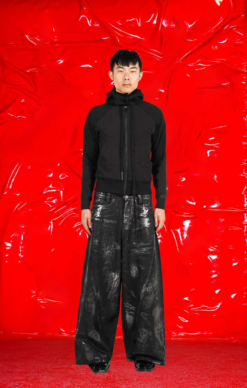 PANELED REVERSIBLE HOODIE