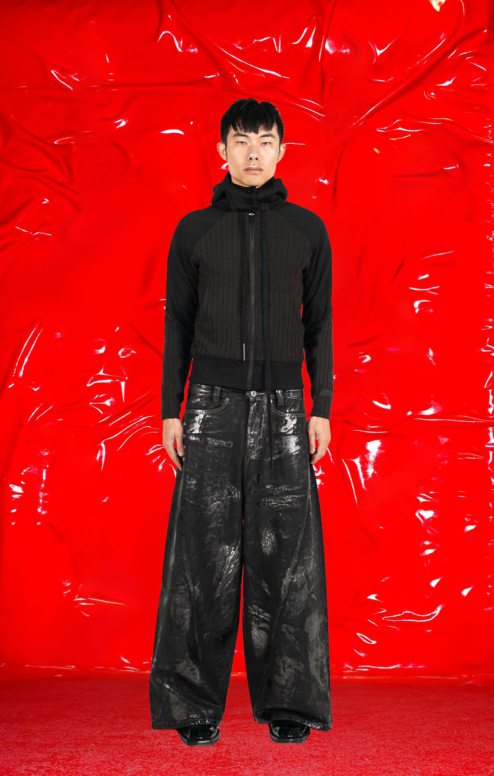 PANELED REVERSIBLE HOODIE