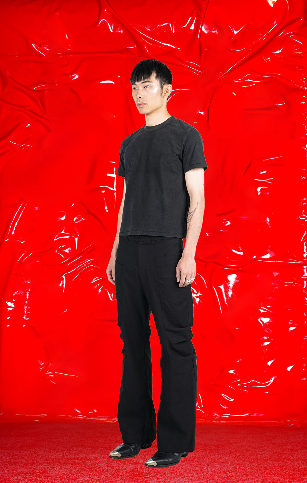 FLARE TROUSER BLACK