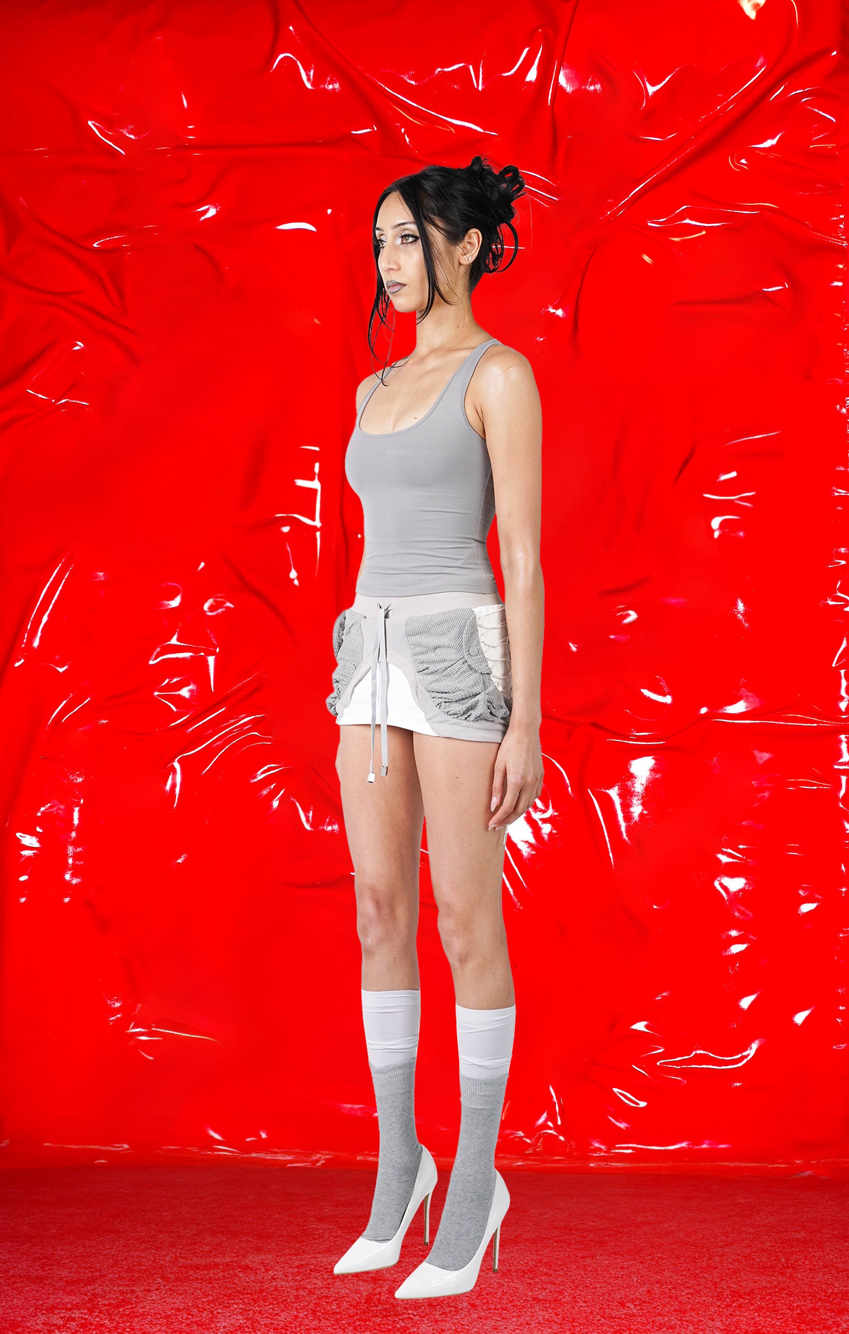 MULTIFAB MINISKIRT WHITE